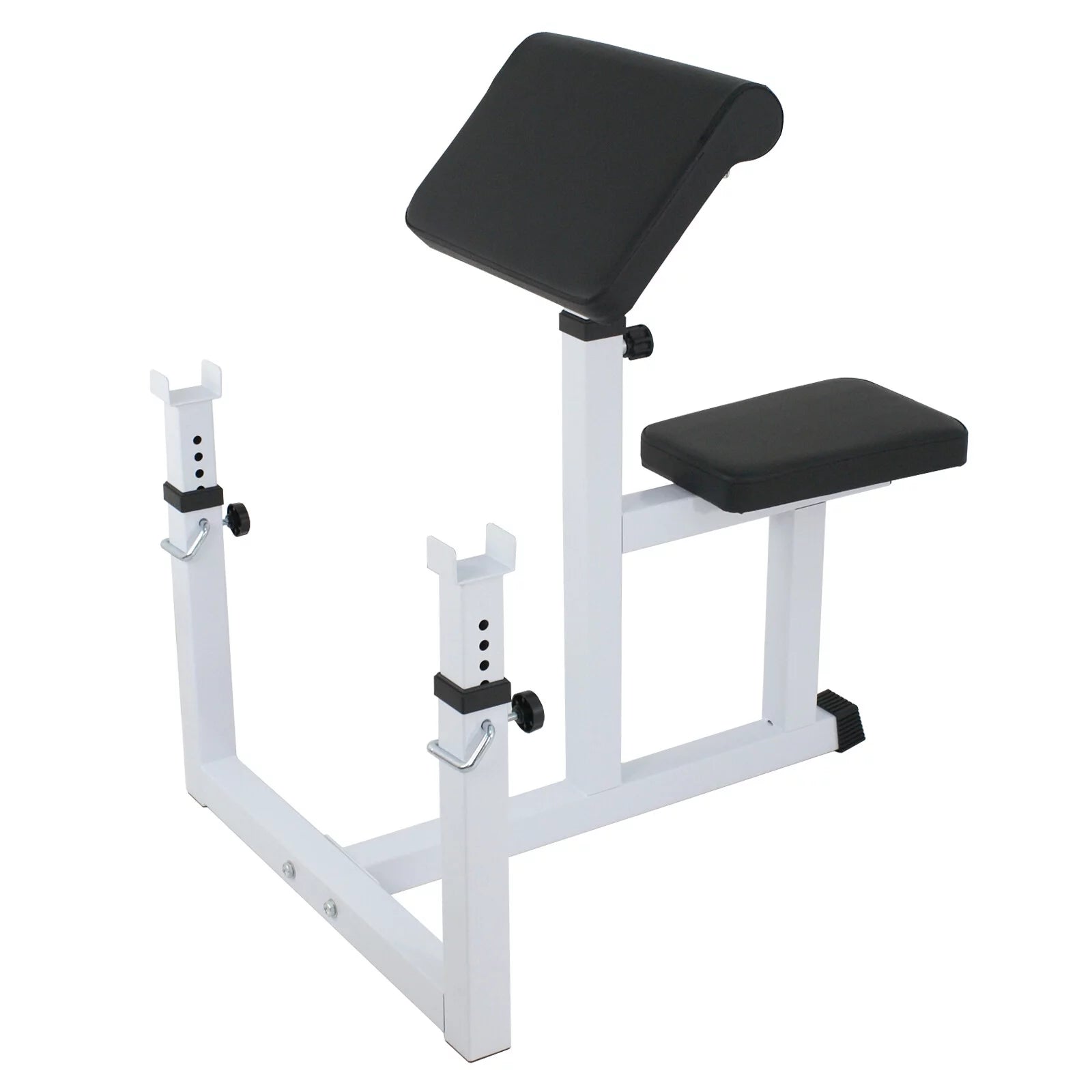 Adjustable Preacher Curl Bench Bicep Curl Weight Bench Max.550Lbs Home Gym Fitness Equipment